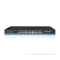 Interruptor de red POE de 24ports con enlace ascendente y SFP